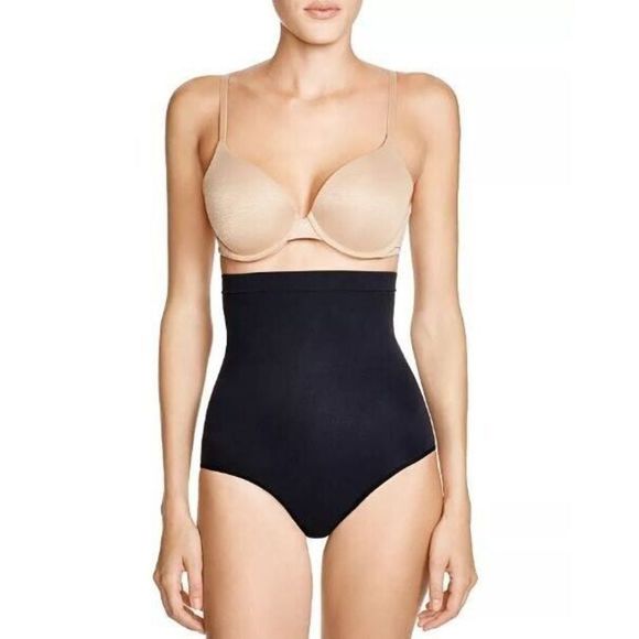 Spanx 2748 Women's Sz Small Black Solid Higher Power Shaping Briefs Panties - Picture 1 of 7